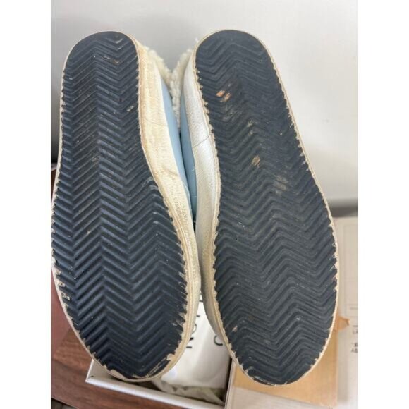 NIB Golden Goose Rare Golden Geese Suede Round Toe Slide Sneakers Blue Size: 36 - Picture 10 of 11